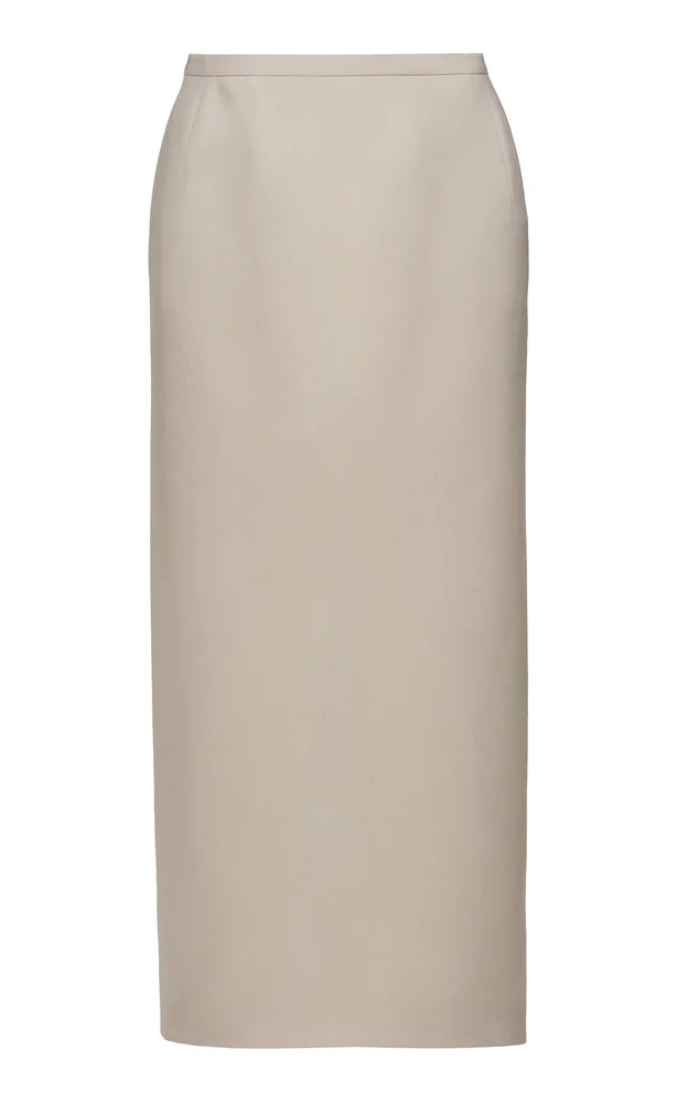 Wool-Blend Maxi Skirt