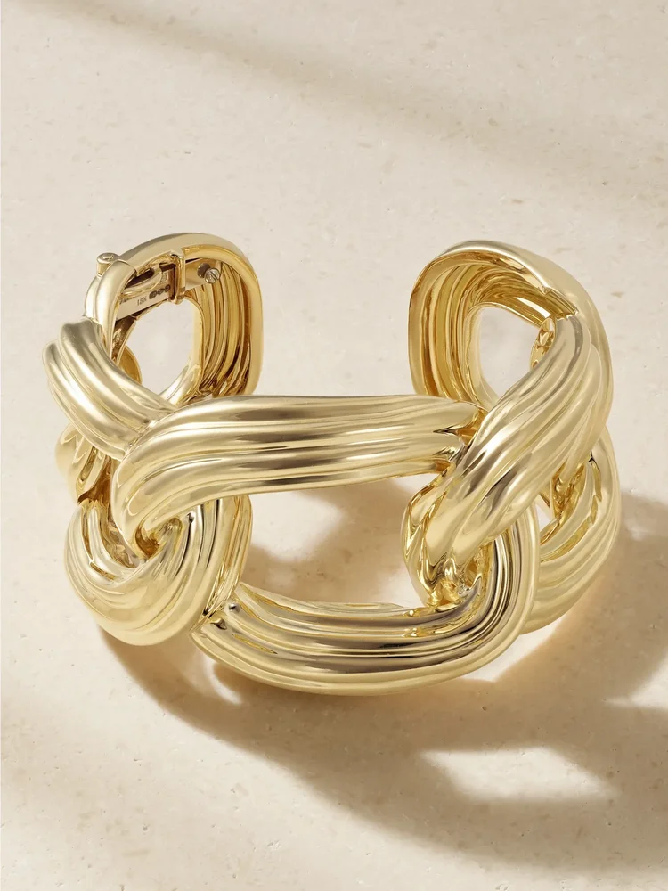 Taffy 18-karat gold bangle
