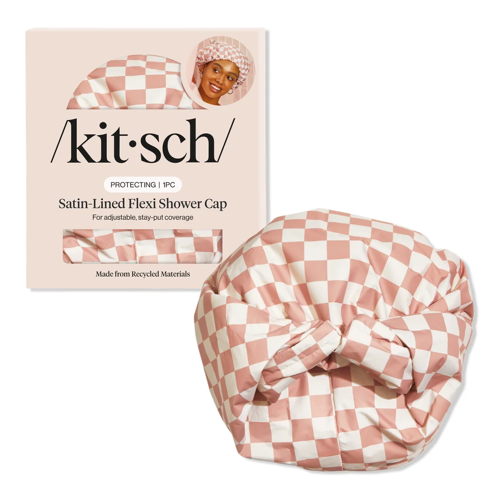 Satin-Lined Flexi Shower Cap