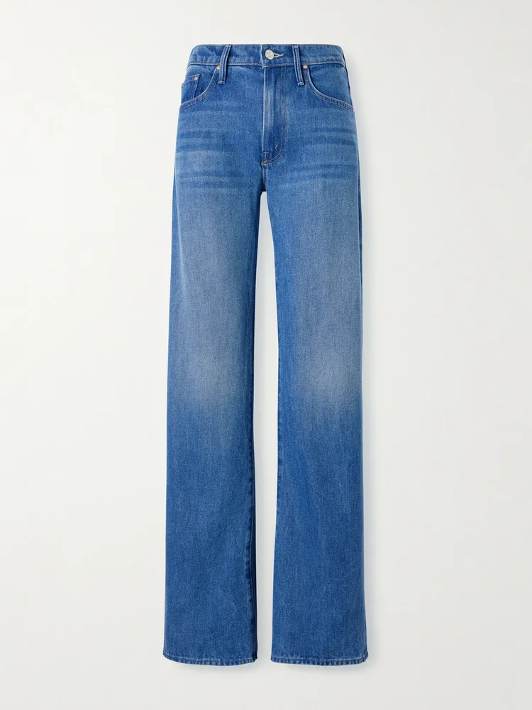 The Mid Rise Lasso Sneak straight-leg jeans
