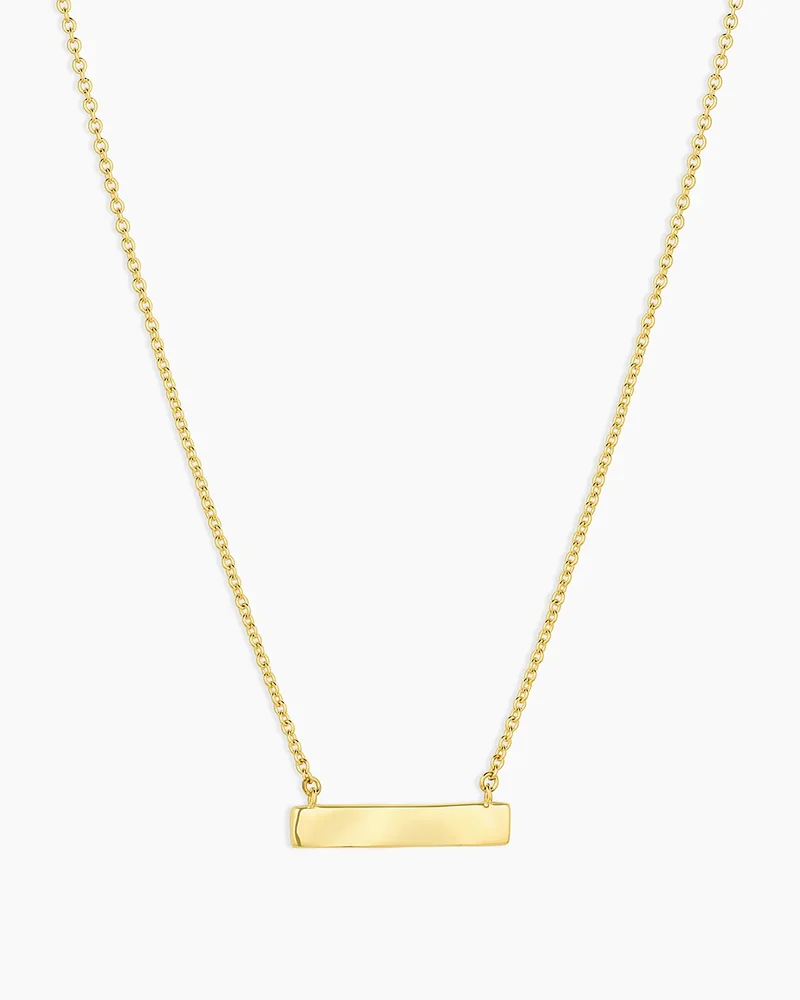 gorjana Bespoke Plate Necklace (gold)