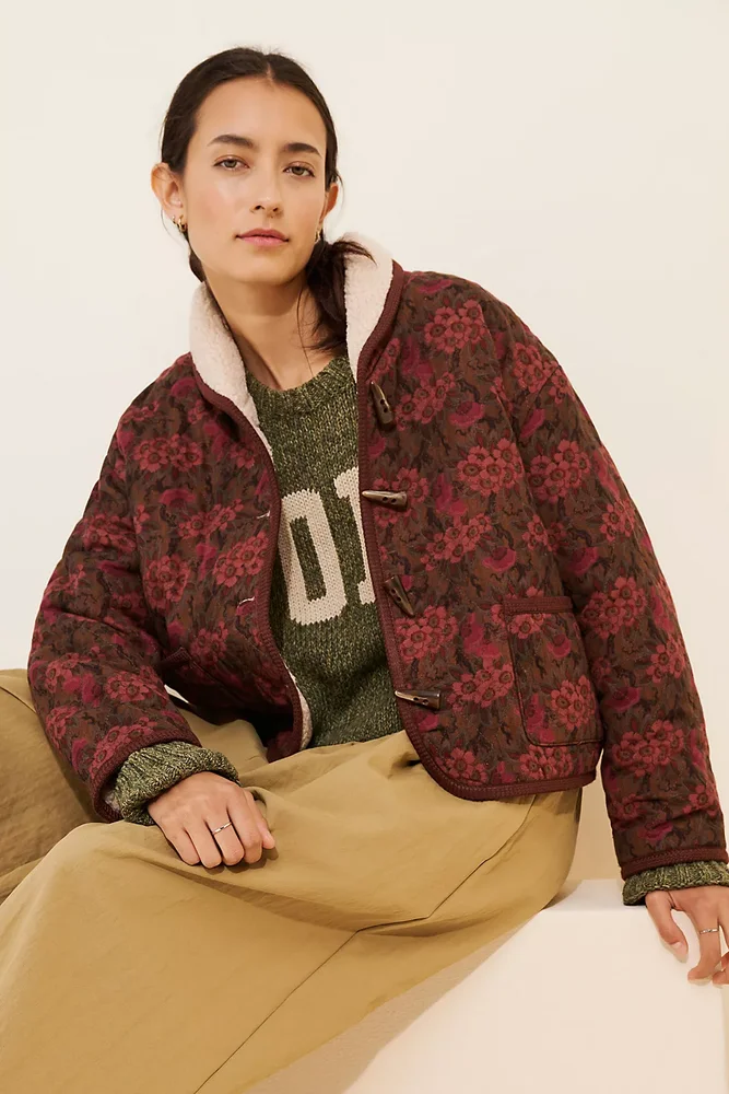 Floral Sherpa Jacket