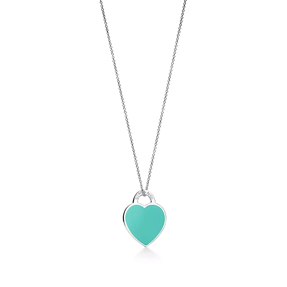 Return to Tiffany® Tiffany Blue® Small Heart Tag Pendant in Sterling Silver