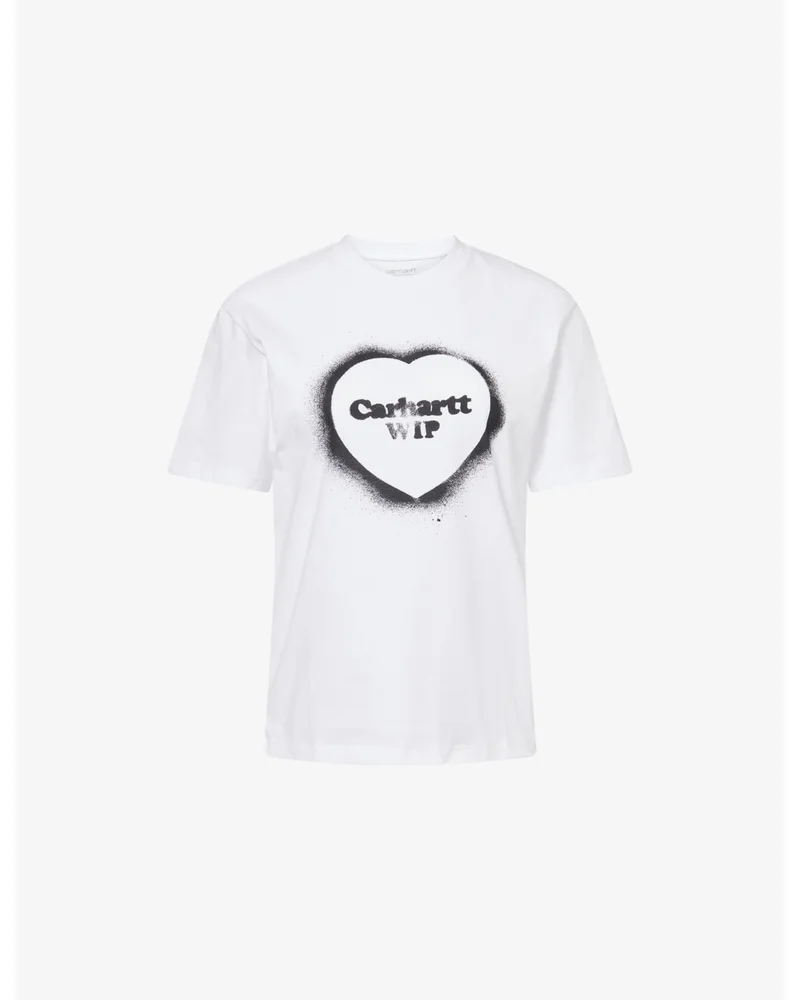 Logo Spray Heart Cotton T-shirt