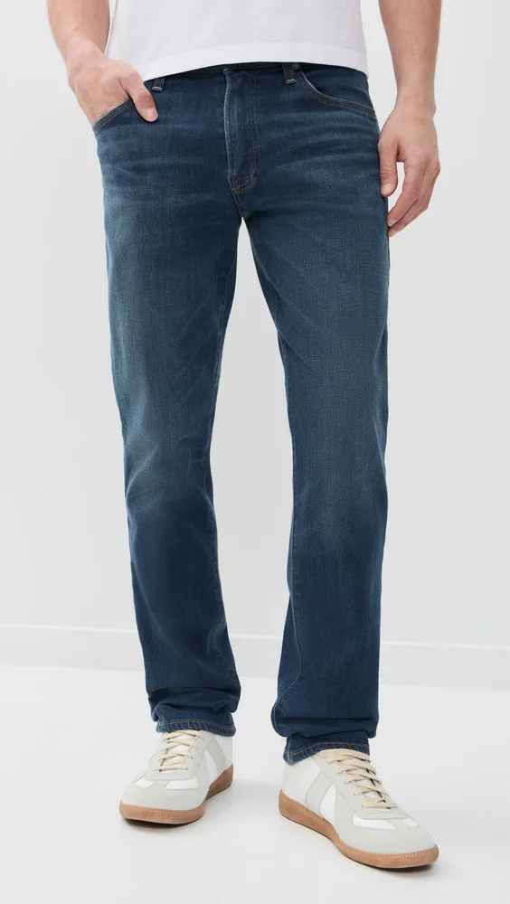 Gage Cashmere Denim Slim Straight Jeans - 32"