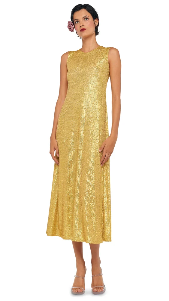 SLEEVELESS SWING DRESS