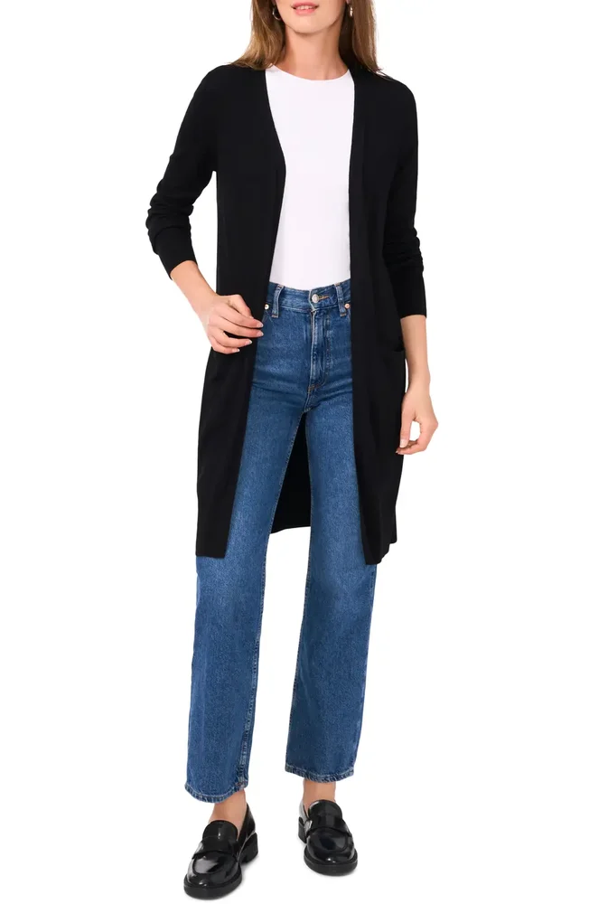 Open Front Longline Cardigan