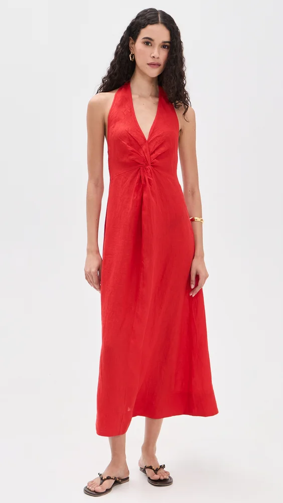Salome Halter Maxi Dress