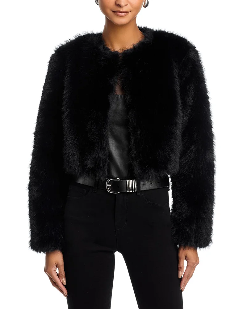 Faux Fur Bolero Jacket - Exclusive