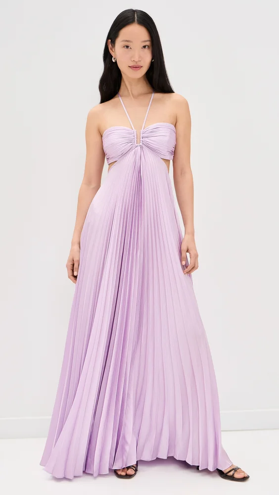 Moira Pleated Maxi Dress