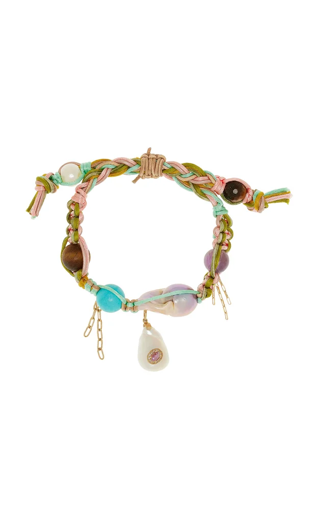 Sapphire Gemburst Snake Rocker Bracelet