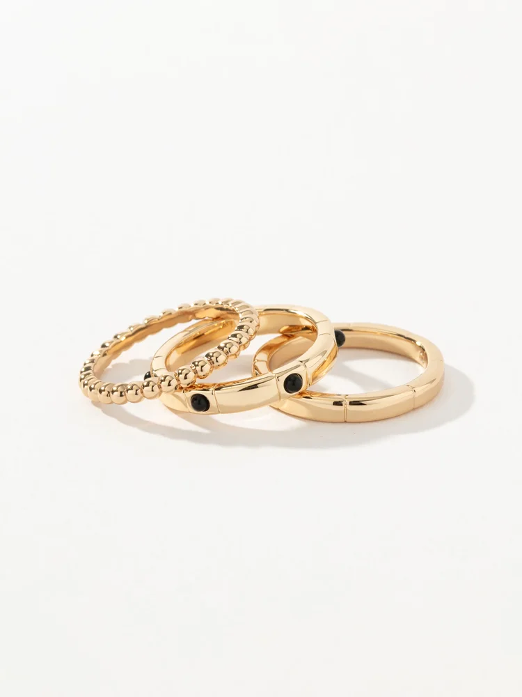 Grit Ring Stack, Set of 3