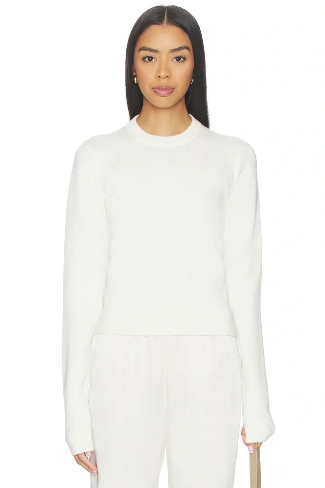 Wool Cashmere Crew Neck Sweater
