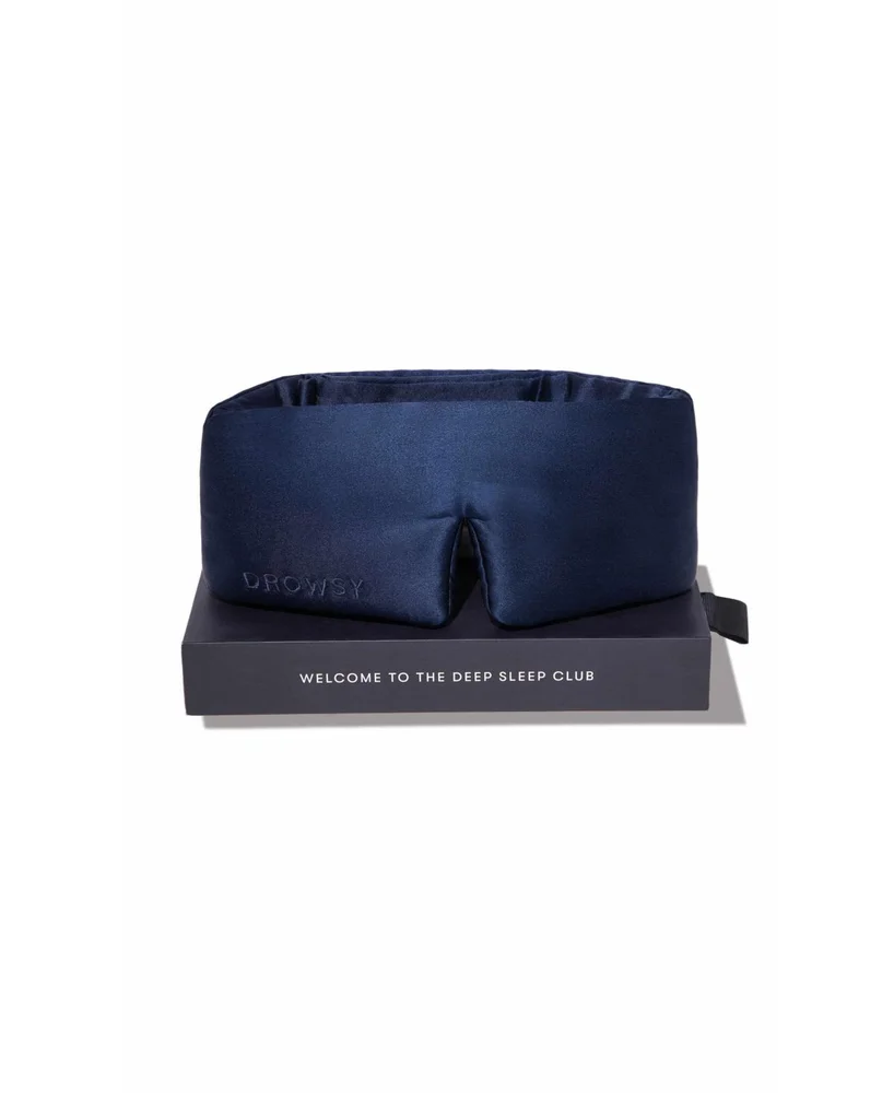 Silk Sleep Mask in Dark Blue