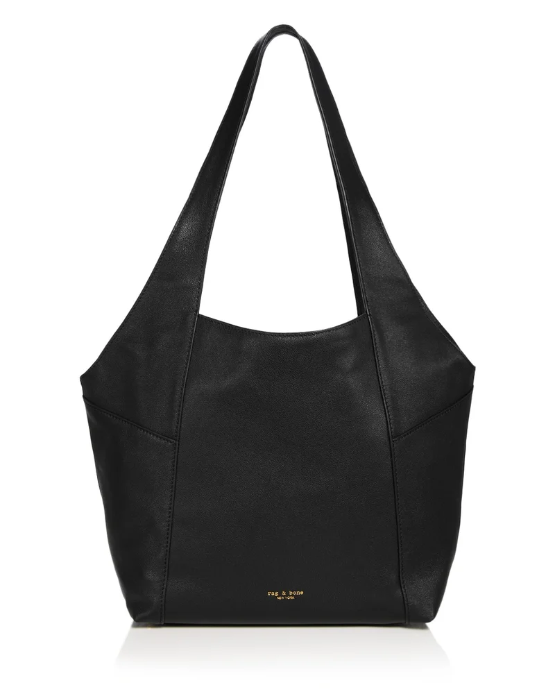 Brayton Small Leather Shopper Tote