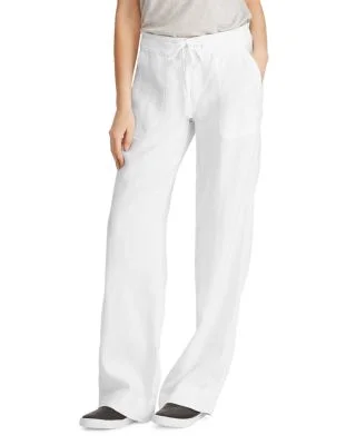 Lauren Linen Wide-Leg Pants,