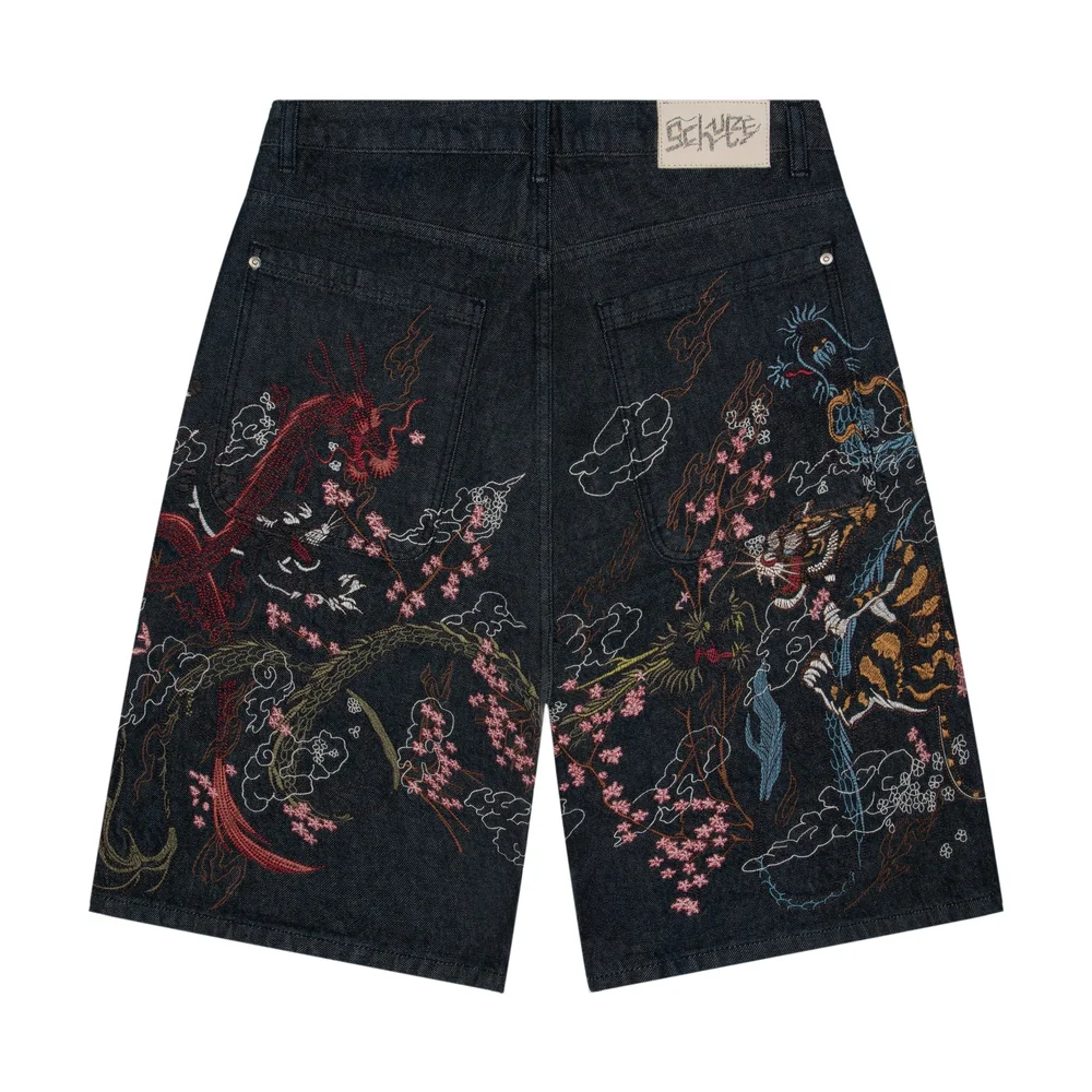 Derschutze "yakuza" indigo raw Jorts 04