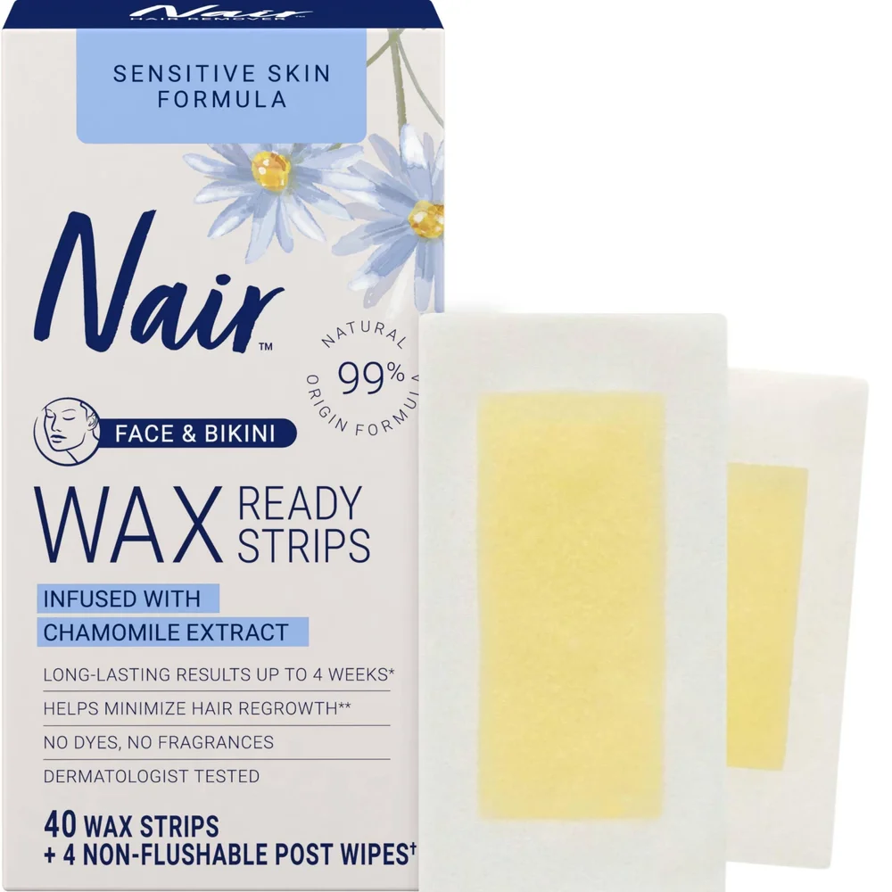 Sensitive Hair Remover Face & Bikini Wax Strips