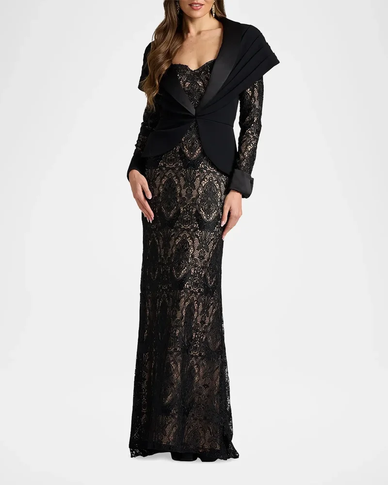 Carlotta Lace Illusion Gown