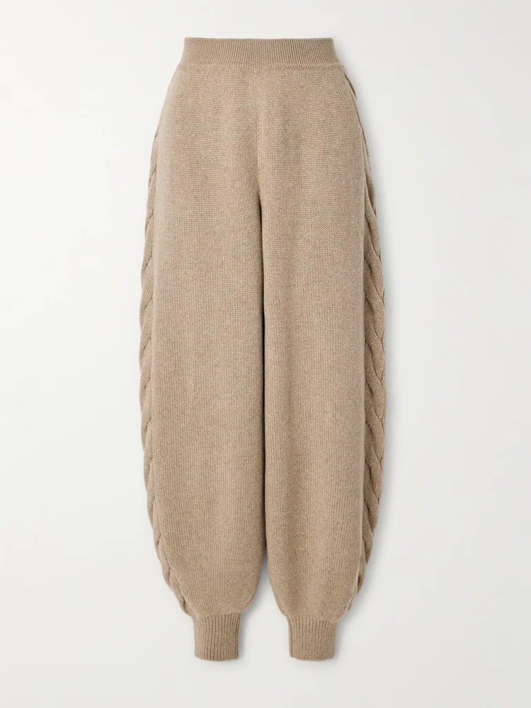 Cashmere tapered pants