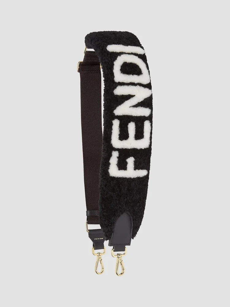 Logo Shearling Strap