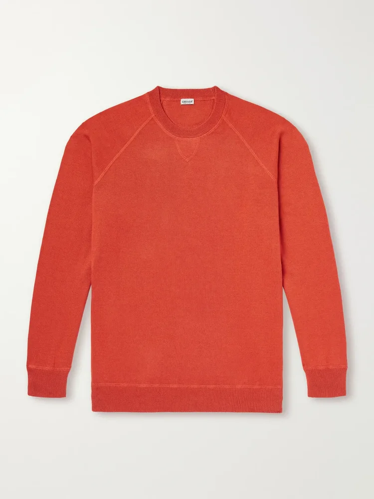 Cotton and Cashmere-Blend Sweatshirt