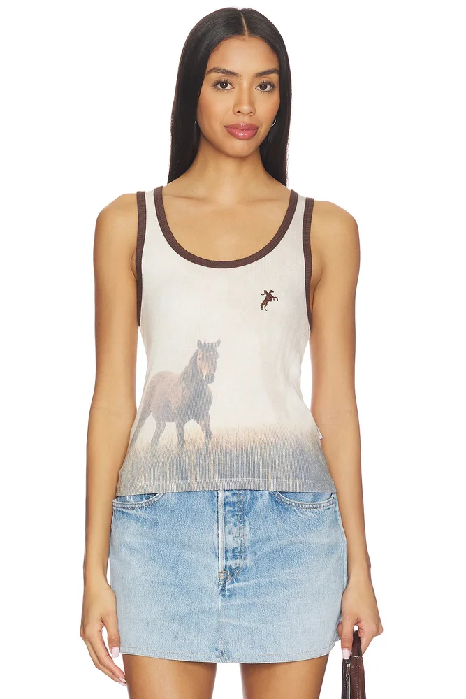 Ranch Life Smu Rib Tank Top