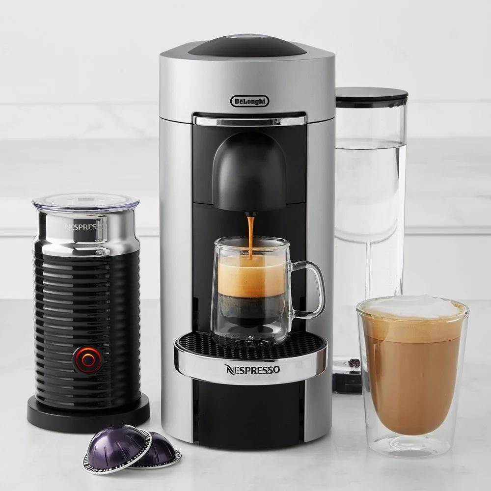 VertuoPlus Deluxe Coffee Maker & Espresso Machine with Aeroccino Milk Frother