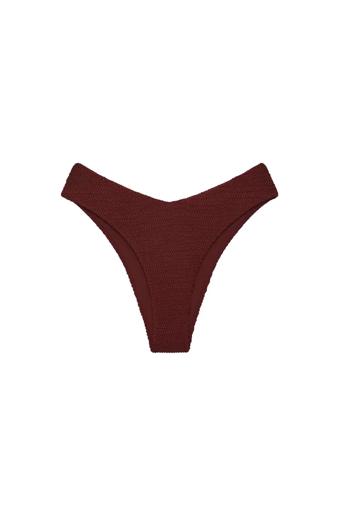 St. Lucia Bottom, Deep Burgundy Crinkle
