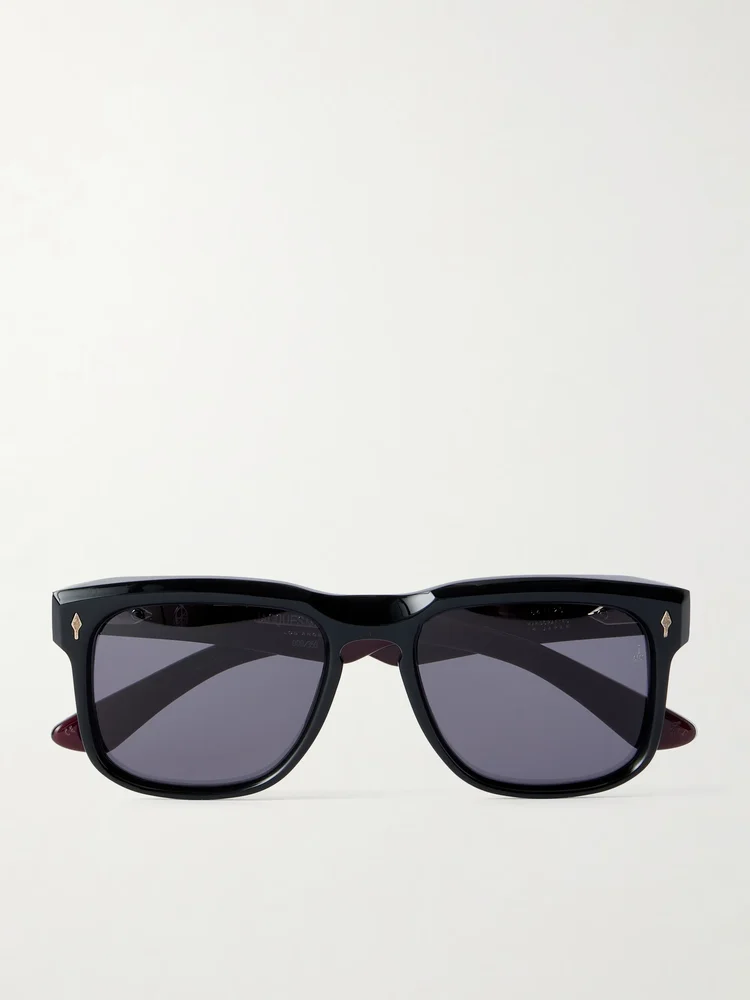 Wesley Square-Frame Acetate Sunglasses