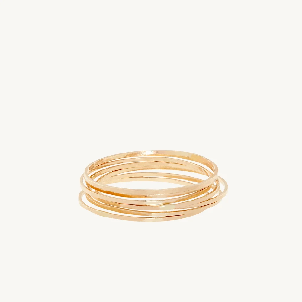Threadbare Gold Stacking Ring