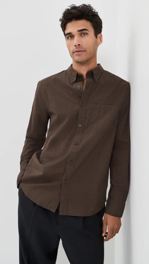 Carnes Plaid Button Down Shirt