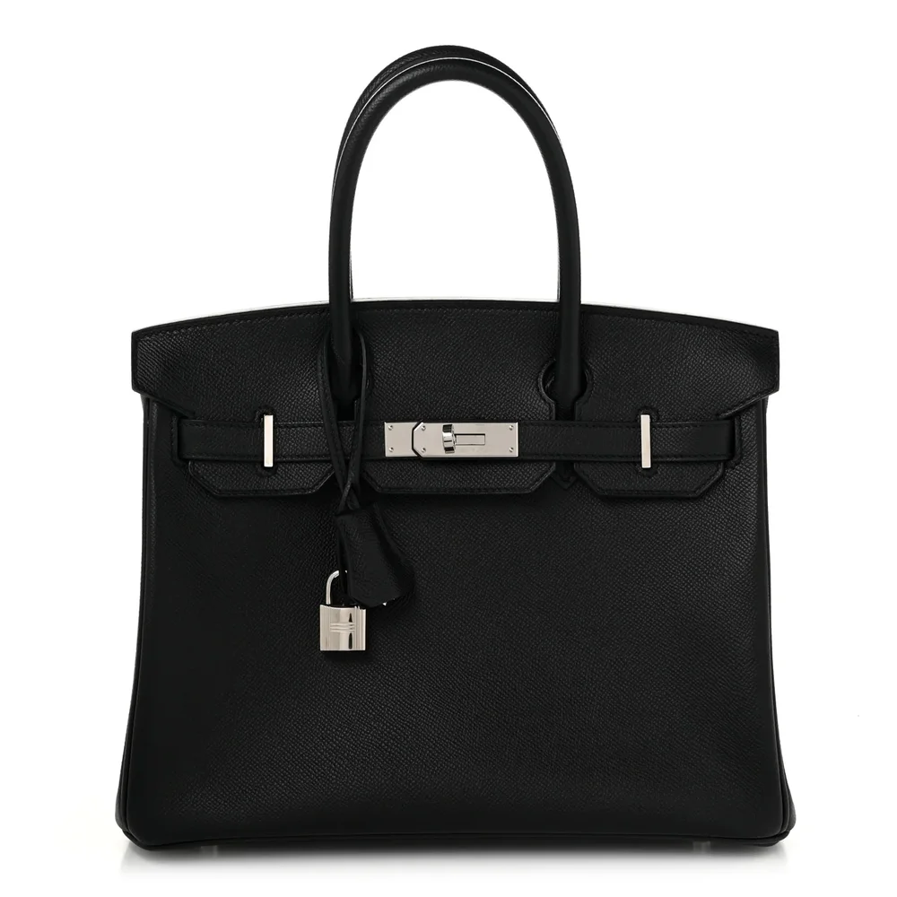 Epsom Birkin 30 Black