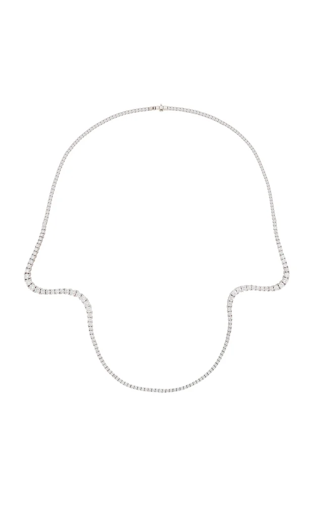 18k White Gold Aurora Necklace with Diamonds