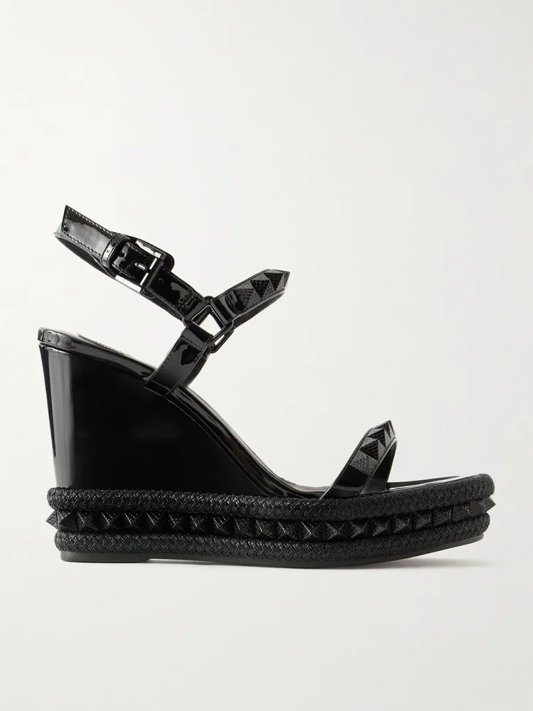 Pyraclou 110 Studded Leather Wedge Sandals