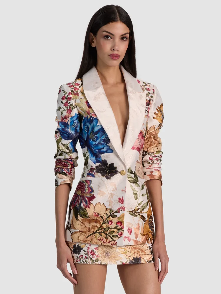 BILLIE BOXY BLAZER - DEEP ROSE