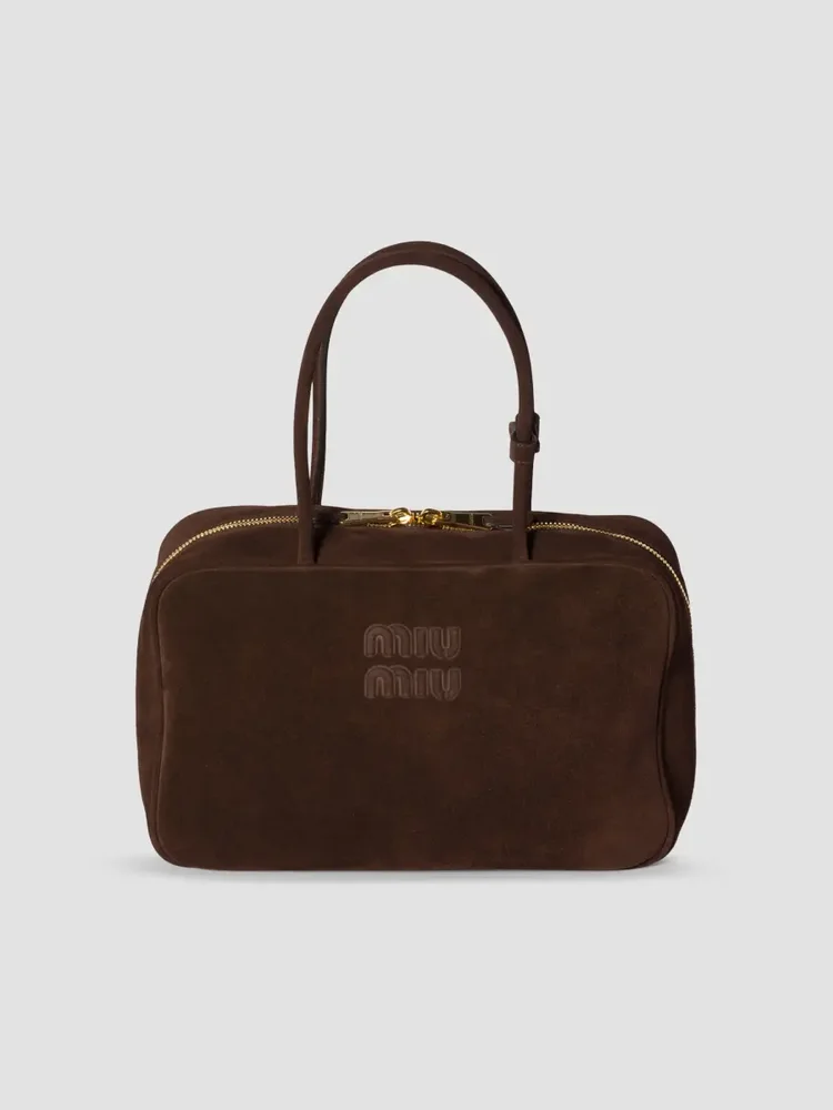 Suede Beau Top Handle Bag