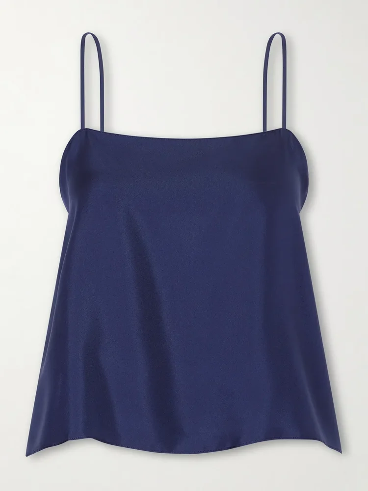 Everyday silk-satin cami