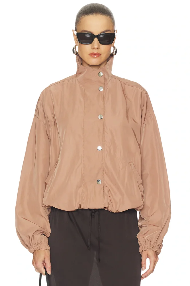 Funnel Neck Bomber Jacket