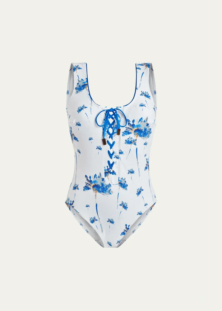 Herbier Shiny Jersey One-Piece Swimsuit
