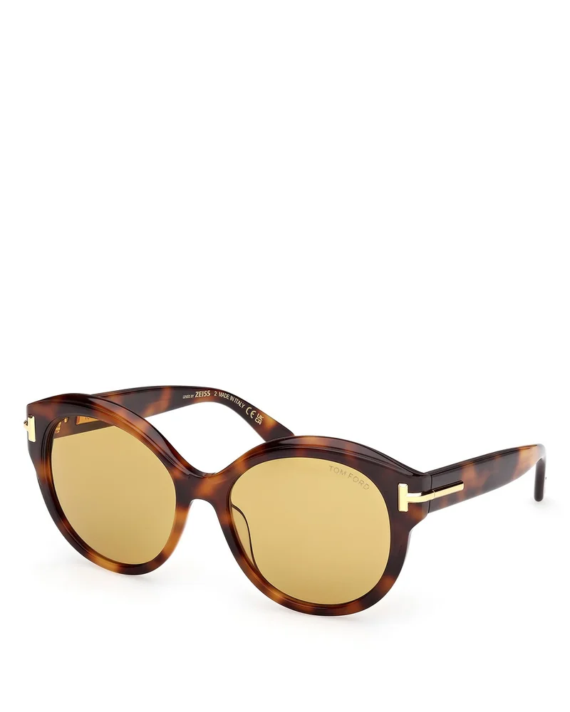 Icon Collection Round Sunglasses, 57mm