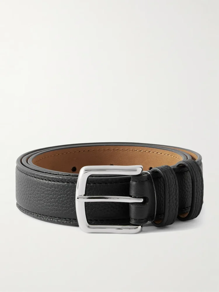 3cm Full-Grain Leather Belt