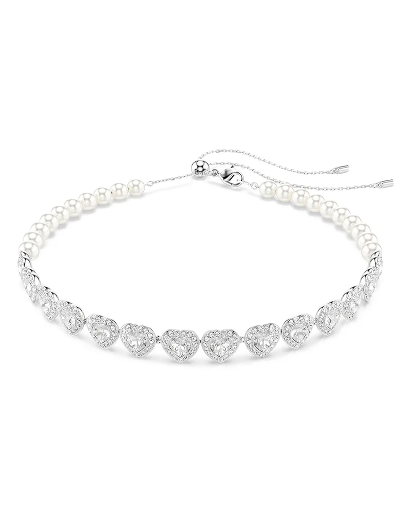 Ariana Grande Crystal Heart Halo Tennis Choker Necklace, 11.75-17.375"