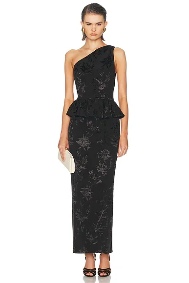 Peplum Long Dress