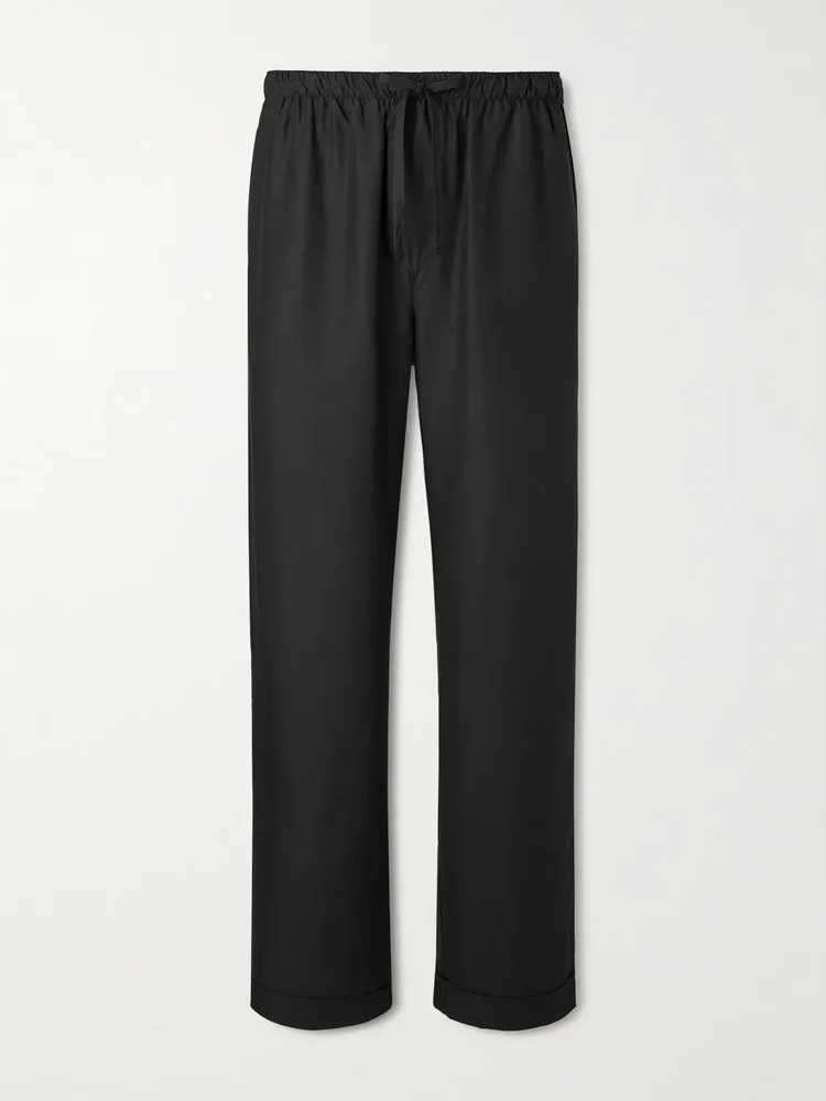 Straight-Leg Lyocell Pyjama Trousers
