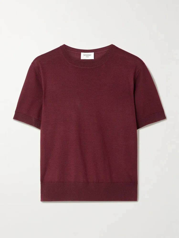 wool cashmere and silk blend top