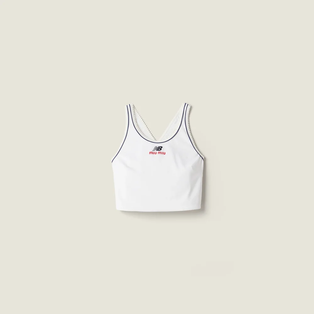 Stretch technical jersey tank top
