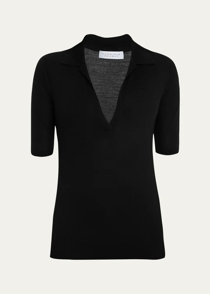 Frank Cashmere Polo Top