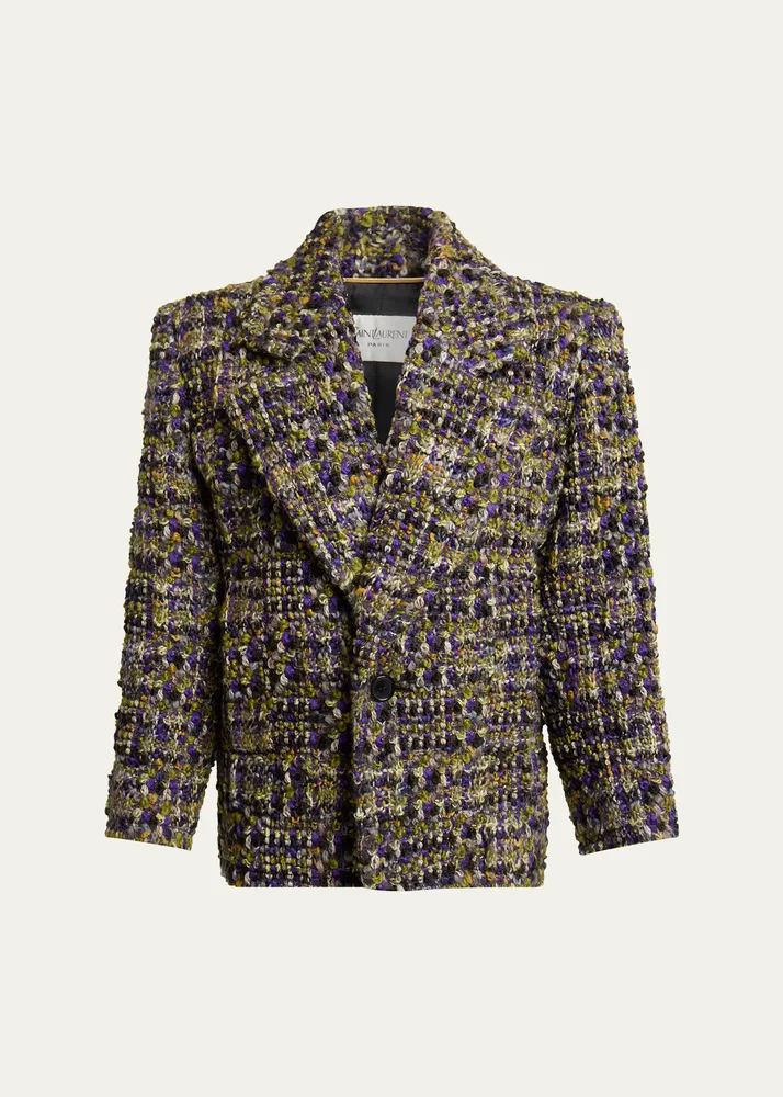 Tweed Single-Breasted Jacket