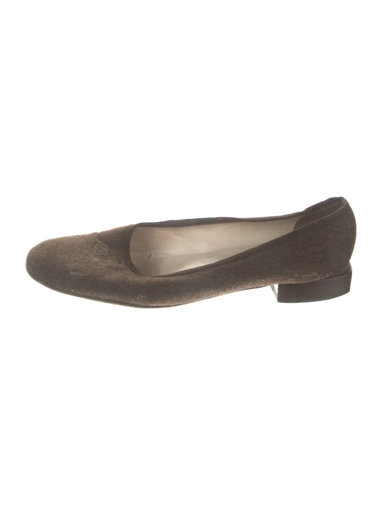 Pre-Owned Vintage Wool Ballet Flats